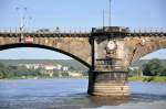 Dresden Pfeiler der Albertbr�cke in Dresden - 01.09.2009