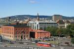 oslo Blick vom Oslo Opera House zum Holmenkollen; 06.09.2009