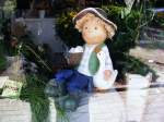 Mulheim an der Ruhr Die Schaufensterdekoration eines Blumengesch�ftes im Dichterviertel