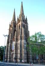 Elisabethkirche in Marburg. Erste rein gotische Kirche in Deutschland. Angeblich ...