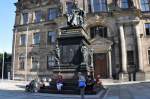 Dresden Denkmal 'August des Gerechten' auf dem Schlo�platz in Dresden - 31.08.2009