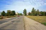 Eisenhuttenstadt Blick in die von Wohnbl�cken (fast) befreite, Poststra�e, 07.09.09
