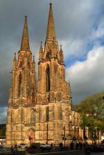marburg-lahn Elisabethkirche in Marburg. Erste rein gotische Kirche in Deutschland. Dank geht an Heinz Stoll f�r die liebevolle Nachbearbeitung des Bildes.