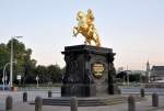 Dresden Denkmal 'Goldener Reiter' in Dresden-Neustadt - 01.09.2009