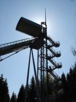 Vogtland 'Vogtlandarena' bei Klingental/Vogtland,
der Schanzenturm