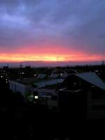 Dresden Sonnenaufgang im November