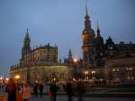 Dresden Hofkirche & Hausmannsturm im Abendlicht