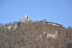 deutschland Drachenfels (Siebengebirge), 'der h�chste Berg Hollands', 321 m �ber NN, 04.12.2009
