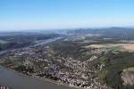 Deutschland Luftblick von Linz am Rhein �ber das Siebengebirge Richtung Bonn-K�ln - 
19.09.2005