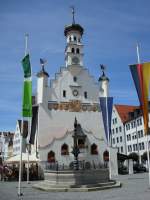 deutschland Kempten im Allg�u,
eine der �ltesten St�dte in Deutschland,
das Rathaus,
Aug.2008