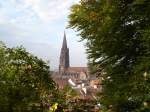 freiburg Freiburg/Breisgau
das M�nster vom Schlo�berg aus gesehen,
Okt.2005