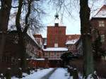 deutschland Und so sieht das von Stephan aufgenommene Motiv im Winter aus: Schloss Winsen an der Luhe mit Innenhof; 04.01.2010