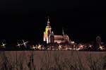 Stralsund St. Marien Kirche von Stralsund am Abend des 01.01.2010