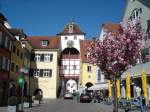 Deutschland Meersburg am Bodensee,
das Unterstadttor,
April 2007