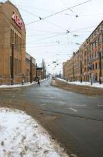 Stadtansichten Obersch�neweide, Edisonstra�e Ri. Bahnhof Sch�neweide, 11.01.10