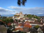 breisach-am-rhein Breisach am Rhein,
Blick vom Eckartsberg auf Stadt und Burgberg mit M�nster,
Okt.2008