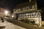 Landkreis Oberfranken Imposantes Fachwerkhaus in M�rsbach mit sehr gelungenem Vorbau.  (21.01.10)