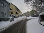 Saarbrucken Das Foto zeigt den Ortskern von Saarbr�cken Ensheim. Die Aufnahme des Fotos war am 01.02.2010. Auf diesem Foto ist die Bischmisheimer Stra�e zu sehen.