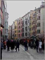 Innsbruck Der Weihnachtsmarkt in der Altstadt von Innsbruck. 22.12.09 (Jeanny)
