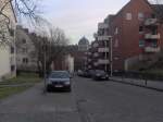 Aachen Eine kleine Stra�e die nach Aachen-Burtscheid f�hrt.Im Hintergrund sieht man das Sankt Michael-Kloster.