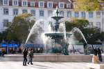 Lissabon Lissabon, 19.02.2010, Springbrunnen am Rossio