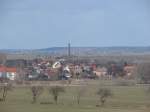 Laucha an der Unstrut - Blick von der Hirschrodaer Stra�e ...
