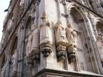 Koln Steinfiguren am Turm des alten Rathauses in K�ln, 17. M�rz 2010.