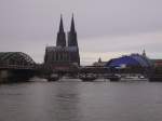 Koln Der K�lner Dom und der Musical Dome K�ln in K�ln am 20.3.10. Foto Ort Rheinpark K�ln