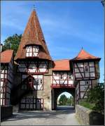 Deutschland Iphofen. R�delseer Tor (Stadtseite) - August 2008