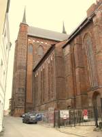 Wismar; St.-Georgen-Kirche vom St.-Georgen-Kirchhof, 07.03.2010   ...