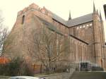 Wismar Wismar; St.-Georgen-Kirche von der Baustra�e aus gesehen, 07.03.2010