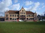 freiburg Freiburg im Breisgau,
ehemaliges Verwaltungsgeb�ude des G�terbahnhofes der 1905 er�ffnet wurde, lag damals vor den Toren der Stadt,
April 2010