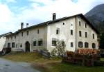 Europa Schweiz - Engadiner-Haus in Cinuos-chel-Brail am 15.10.2008