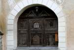 engadin--st-moritz Schweiz - T�rportal Engadiner-Haus in Cinuos-chel-Brail am 15.10.2008