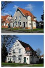 Deutschland Herne-B�rnig - Siedlung Teutoburgia. Haus-Variationen II (Fr�hjahr 2009). 