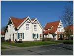 Deutschland Herne-B�rnig - Siedlung Teutoburgia (Fr�hjahr 2009). Zahlreiche Variationen in der Au�engestaltung geben jedem Haus ein individuelles Aussehen.