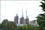 Hannover Die drei waremen Br�der, oder besser die zwei waremen Br�der des Heizkraftwerk in Hannover. Fotografiert am 08.05.10.