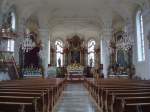 Deutschland Ringsheim in der Ortenau,
Innenansicht der sp�tbarocken Kirche St.Johann,
Mai 2010