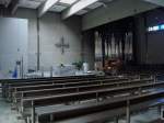freiburg Freiburg im Breisgau,
Innenraum der kath.Kirche St.Petrus Canisius,
der k�nstlerische Schwerpunkt liegt in der Lichtsymbolik,
laut offizieller Angaben,
Mai 2010 