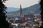 freiburg Das Freiburger M�nster sowie die  Johannis Kirche. Vom Lorettoberg aus fotografiert 