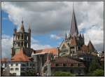 Schweiz Die Kathedrale Notre Dame von Lausanne (25.07.2009).