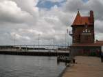 Stralsund Im Stralsunder Hafen mit der neuen R�genbr�cke und der alten Ziegelgrabenbr�cke im Hindergrund.