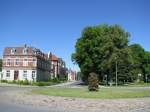 Grevesmuhlen Grevesm�hlen; Kreisel 'Am Bahnhof'. Anl��lich des bevorstehenden Stadtfestes hat sich die Stadt heraus geputzt und geschm�ckt. 16.06.2010