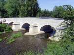 Alte Steinbr�cke �ber die Wei�e Elster in Plauen/Vogtland  ...