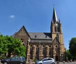 Deutschland Katholische Pfarrkirche Sankt Evergislus in Brenig - 08.07.2010.
Die Aufnahme mu�te aus 2 Einzelaufnahmen zusammengesetzt werden.
