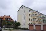 Hannover Blick auf Modernesierte Wohnanlage der Lehrter Wohnungsbau, am 23.Juli 2010, auf Hausnummer 34/Feldstra�e