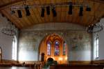 Pf�ffikon ZH, reformierte Kirche. 811 erw�hnt. Sp�tgotische Saalkirche 1484-88. Strebepfeiler ...