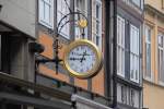 Hannover Goldene Uhr in der Altstadt von Hannover, am 26.07.10.