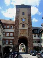 Deutschland Villingen,
das 'Riettor', der �lteste Stadtzugang, 1293 erstmals schriftlich erw�hnt,
1541 umfangreicher Umbau,
Aug.2010
