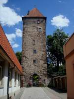 Deutschland Villingen,
der 'Kaiserturm', Teil der Stadtbefestigung von ca.1372, beherbergt seit 1994 eine Ausstellung,
Aug.2010